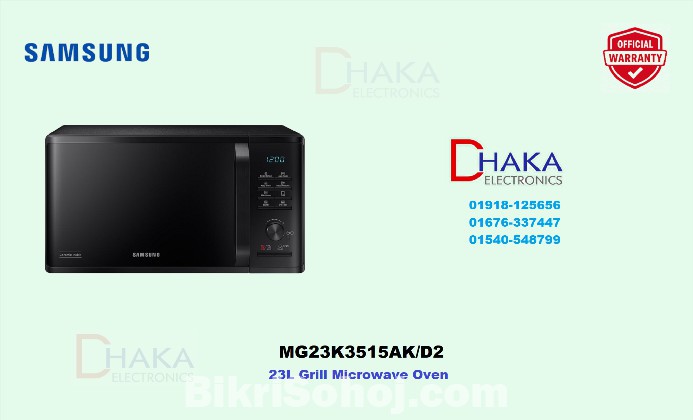 Samsung 23L Grill Microwave Oven MG23K3515AK/D2